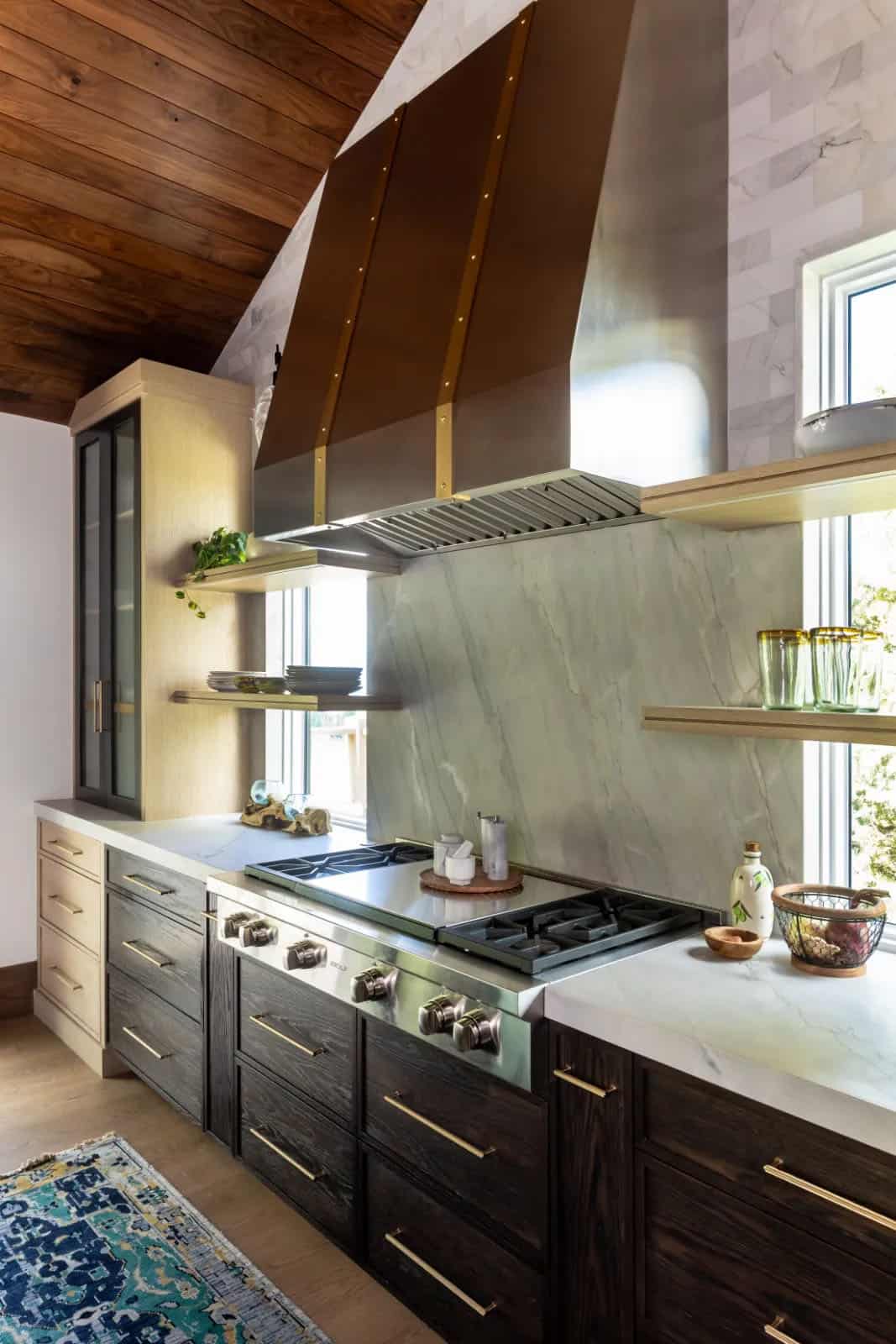 modern kitchen range wall