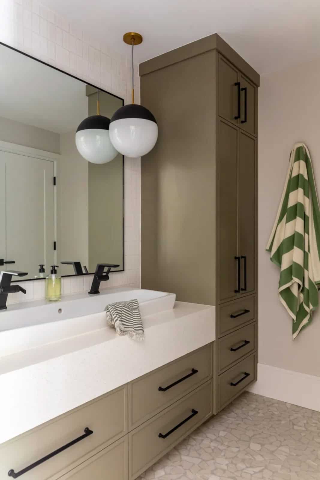 modern bathroom vanity