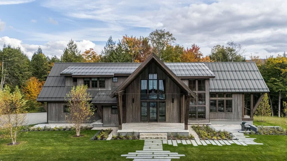 mountain ski home exterior