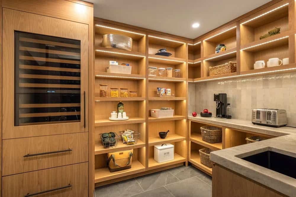 modern walk-in pantry