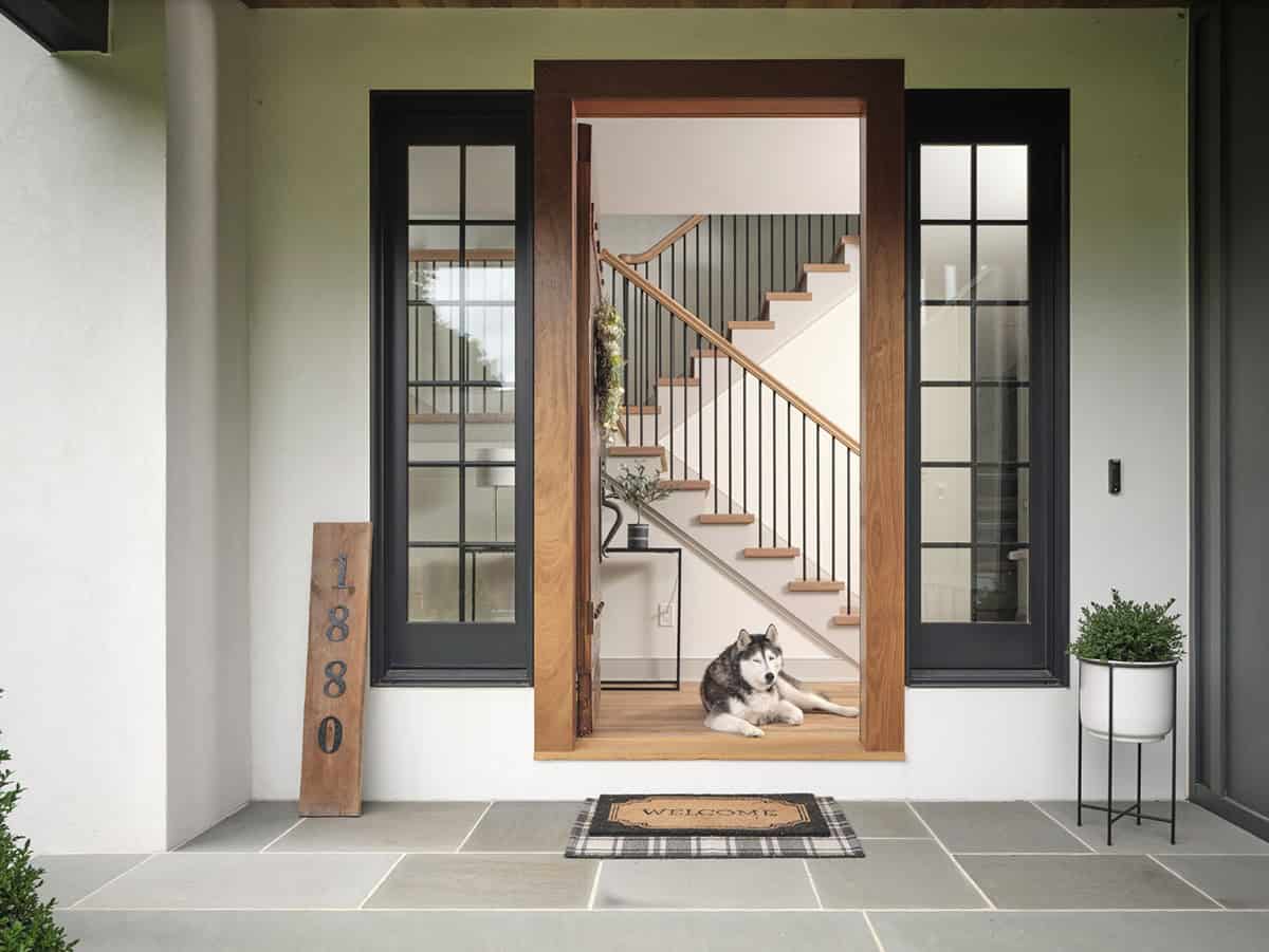 farmhouse home exterior entry