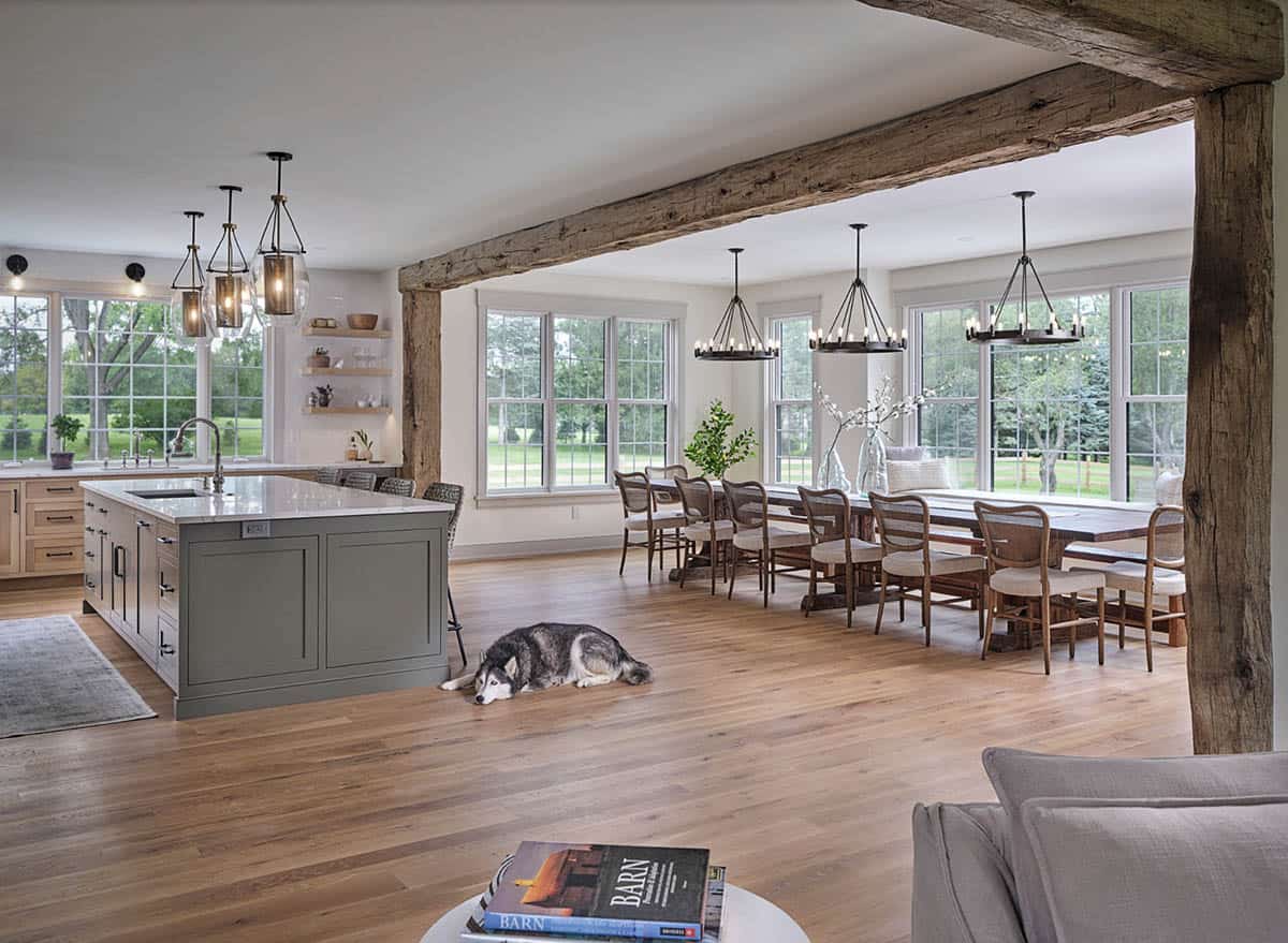 farmhouse style great room