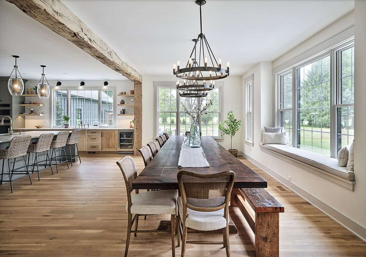 farmhouse style dining room