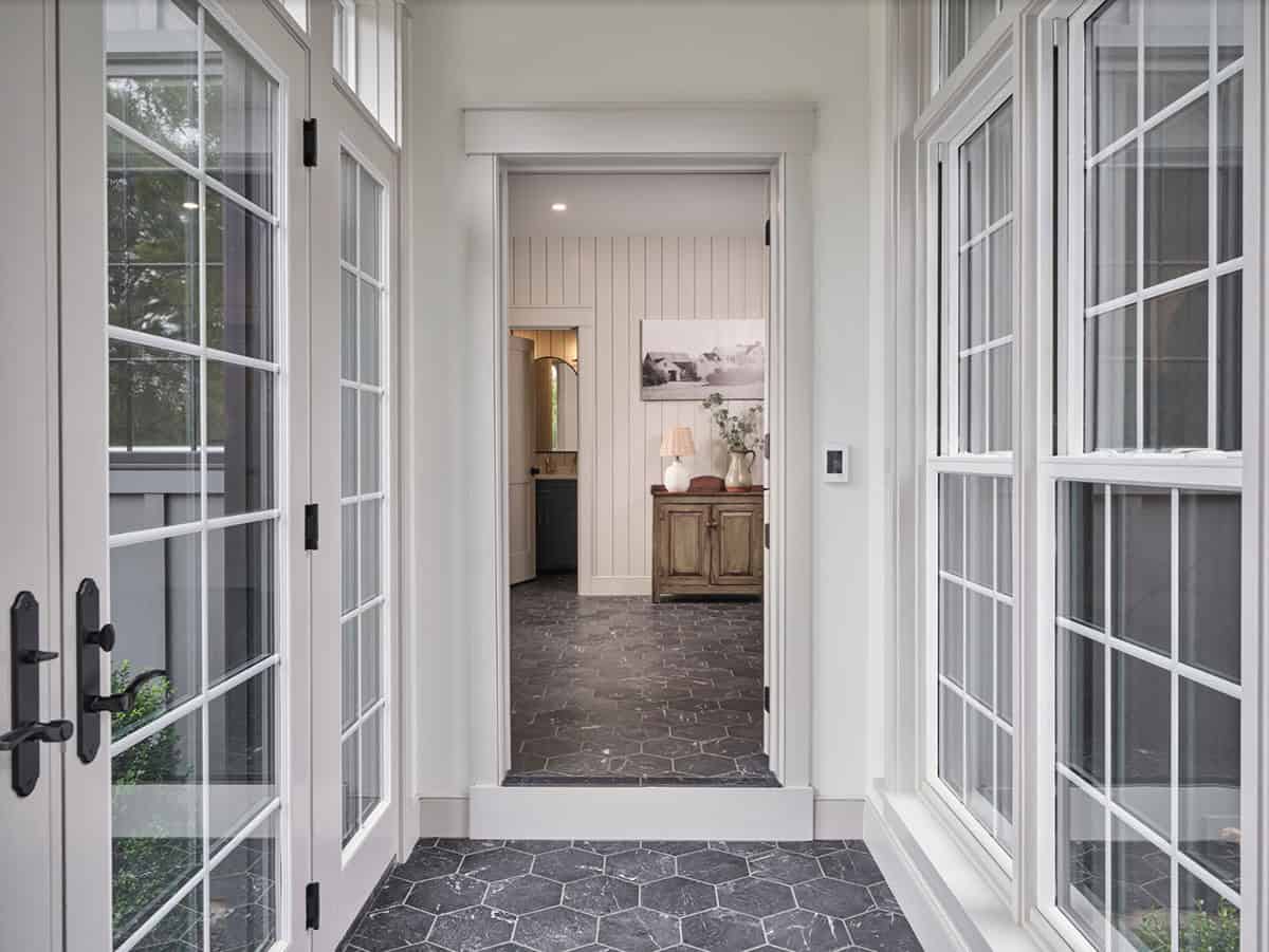 farmhouse style hallway