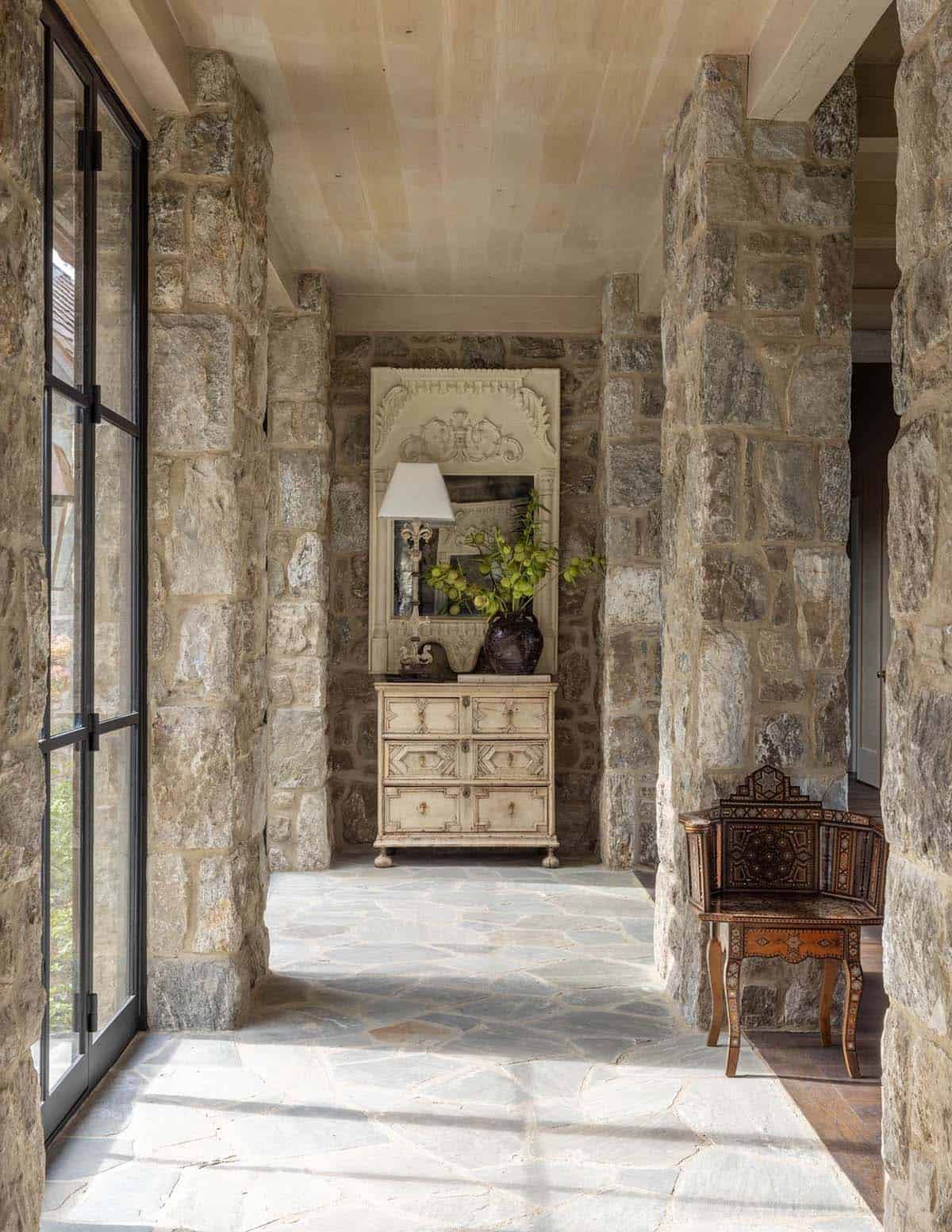 refined rustic hallway