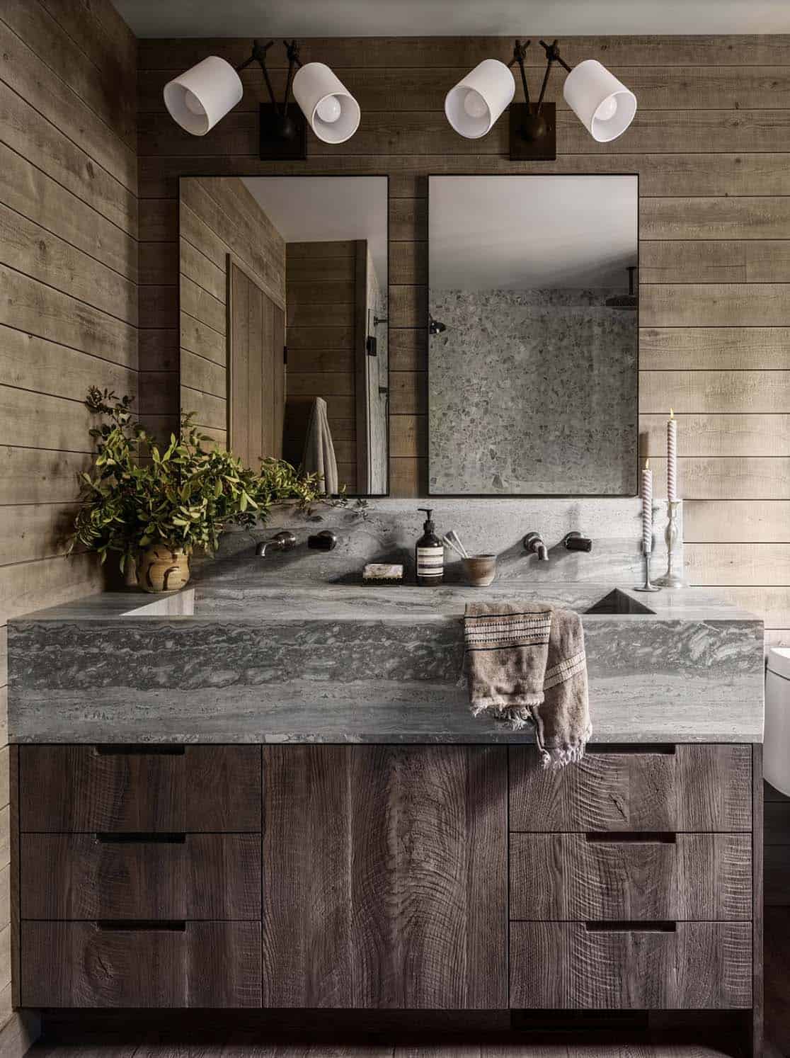 rustic bathroom vanity