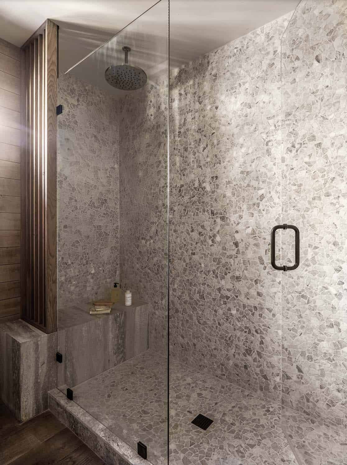 rustic bathroom shower