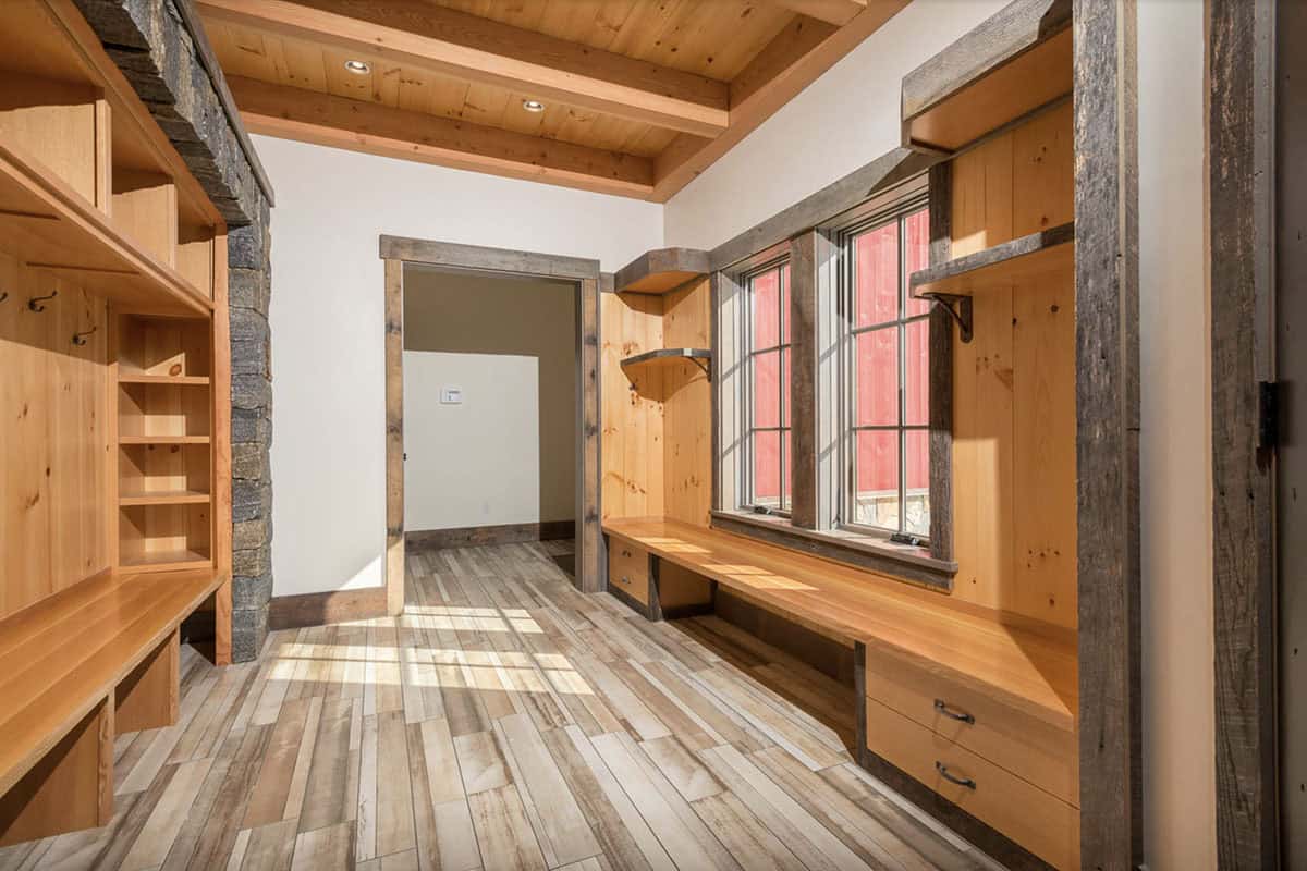 rustic farmhouse entry