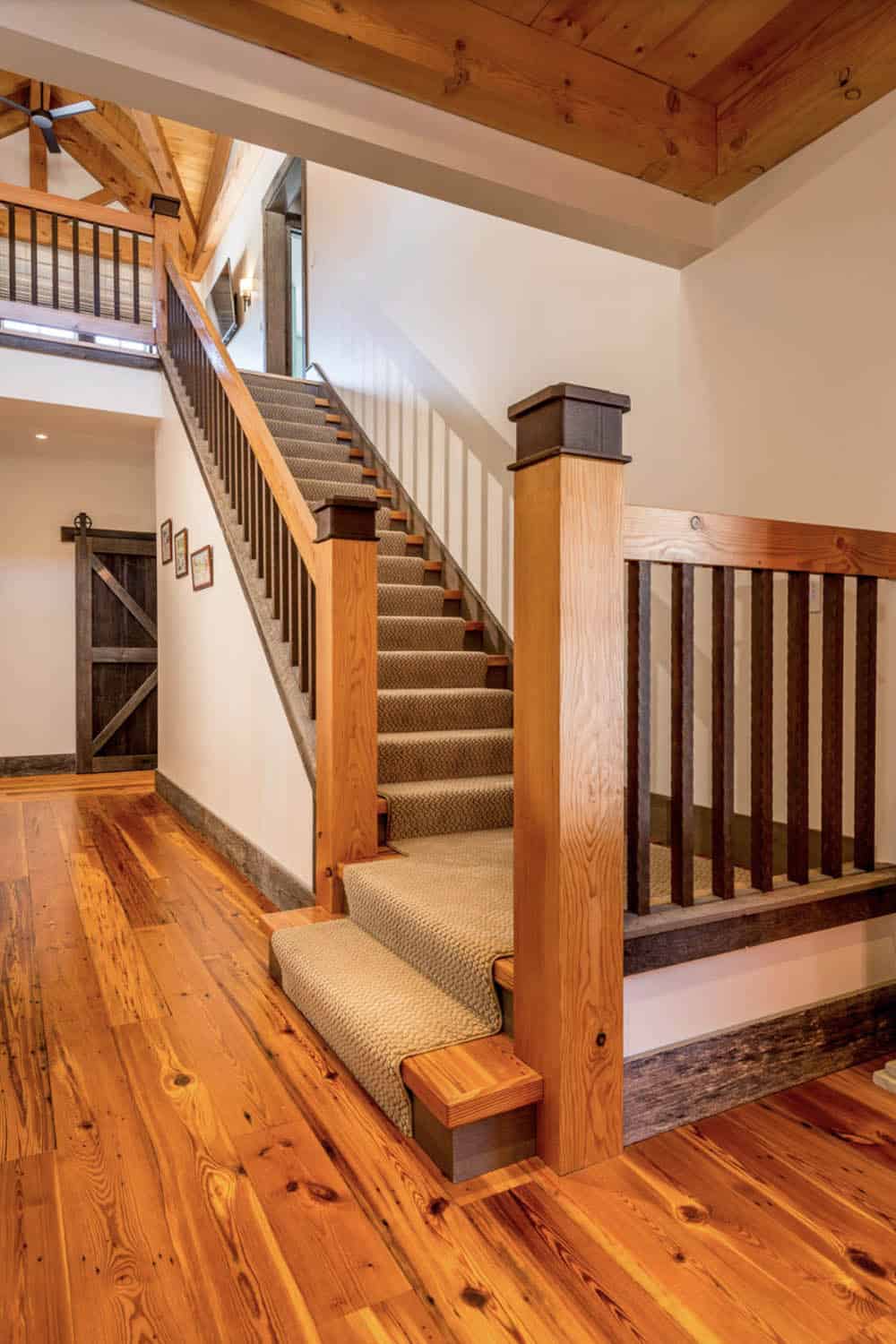rustic staircase