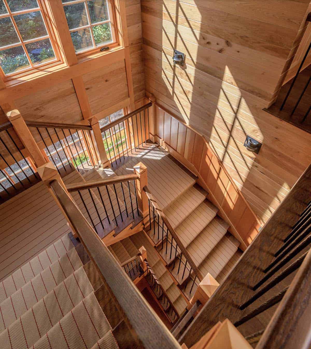 rustic staircase