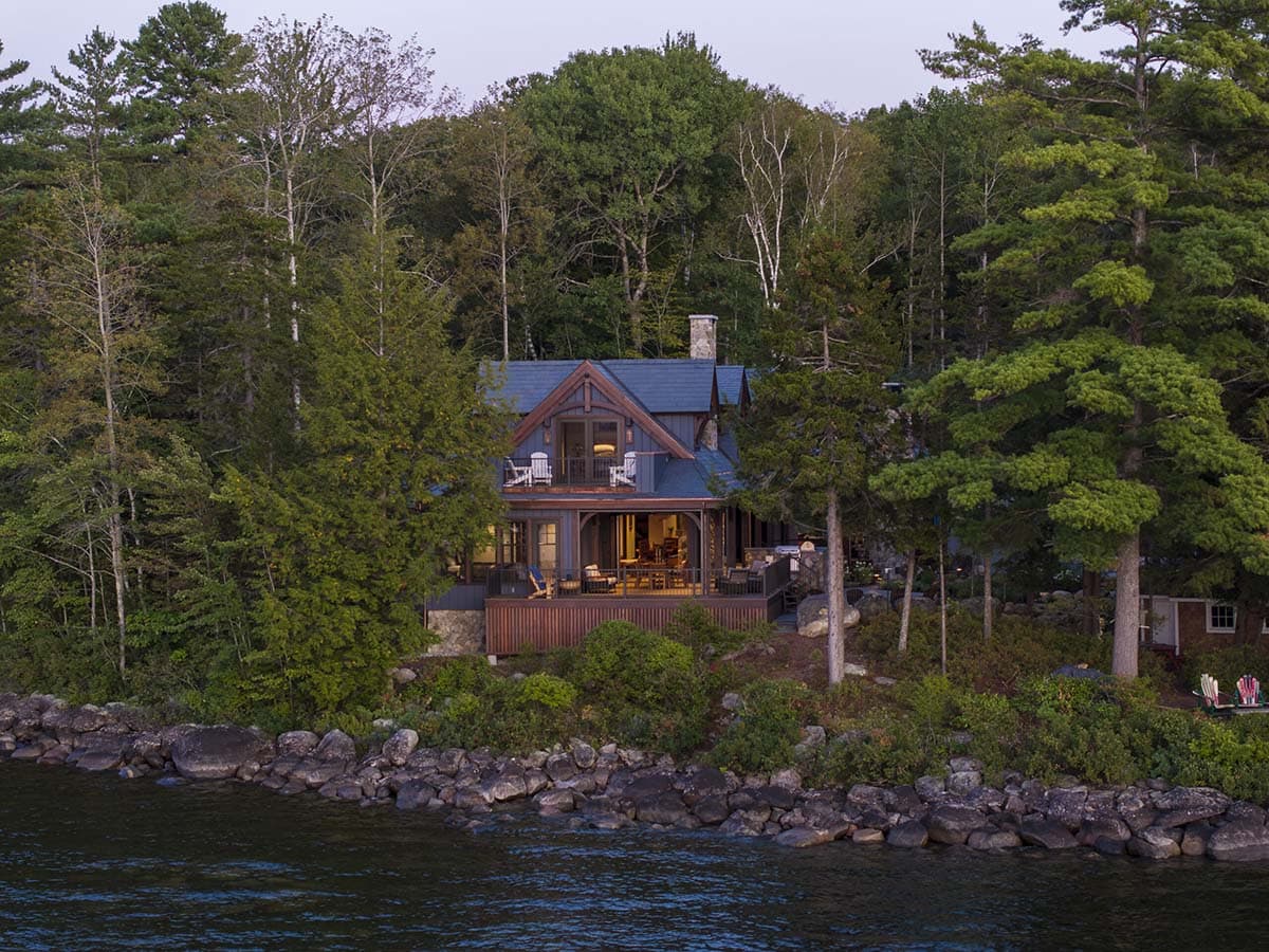 timber frame home exterior