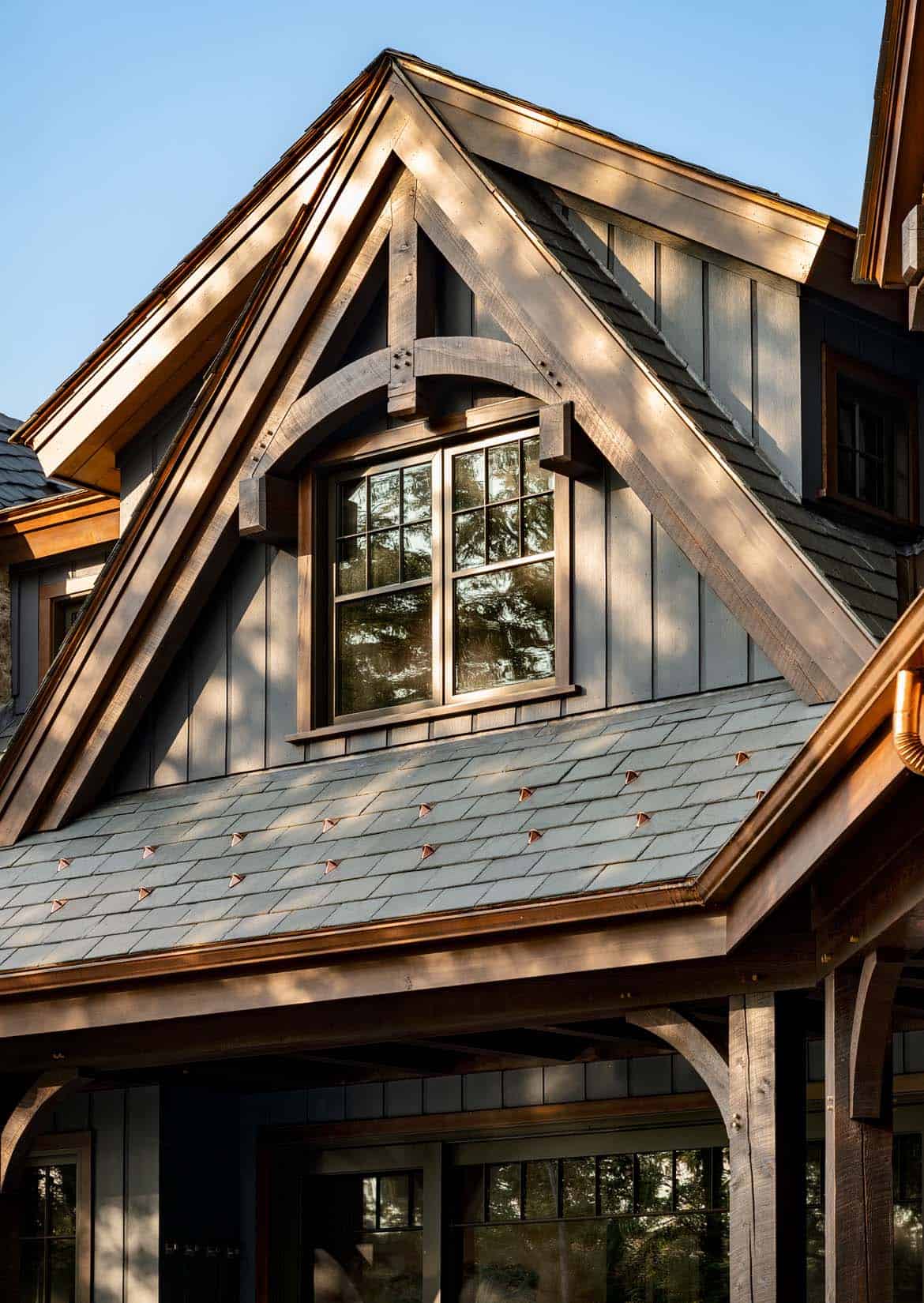 timber frame home exterior