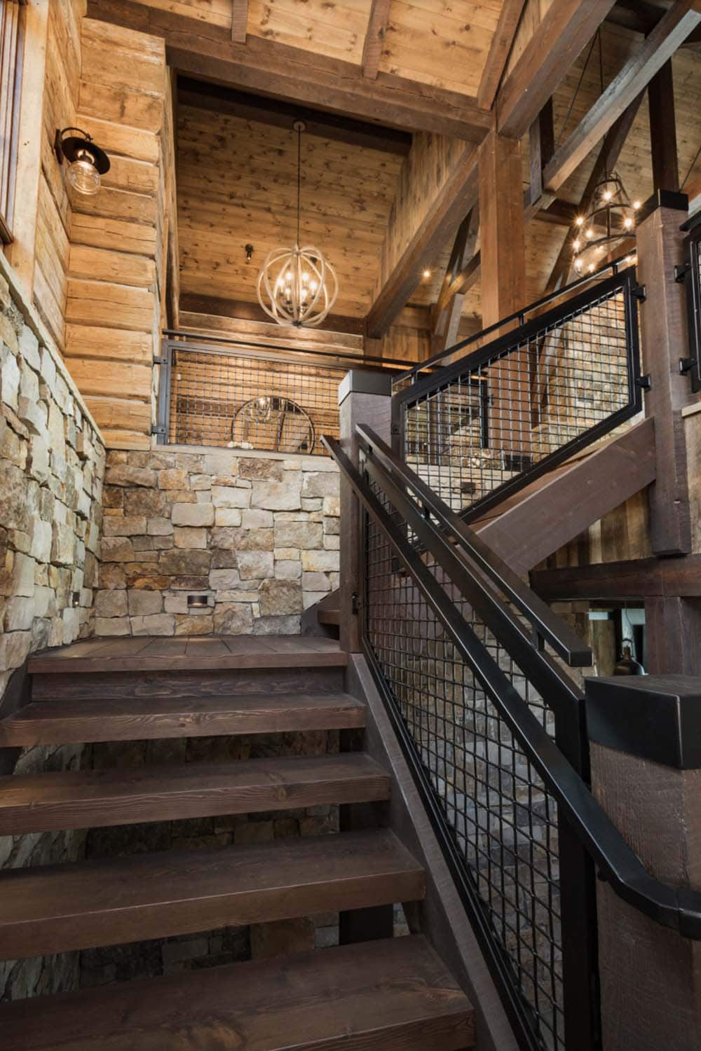 rustic staircase