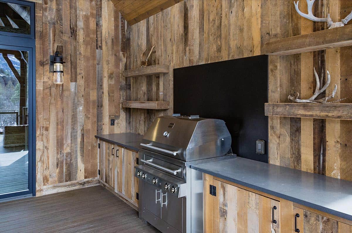 rustic outdoor kitchen