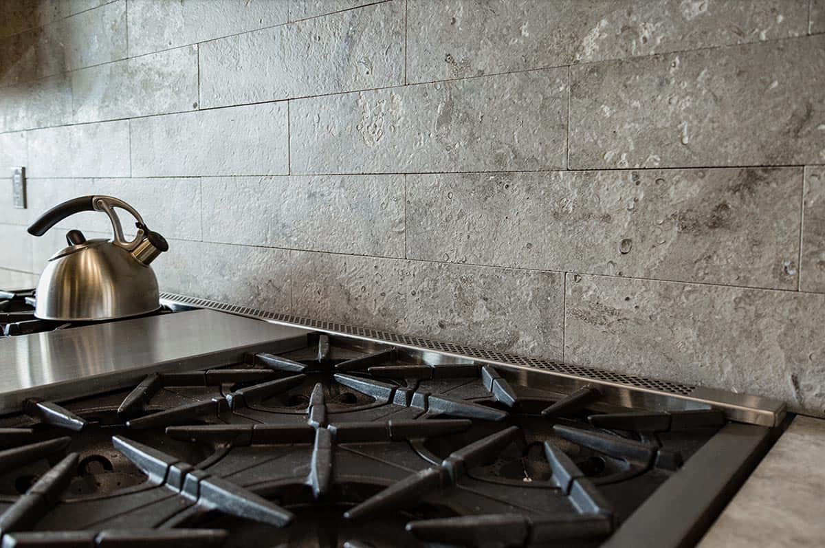 rustic kitchen range detail