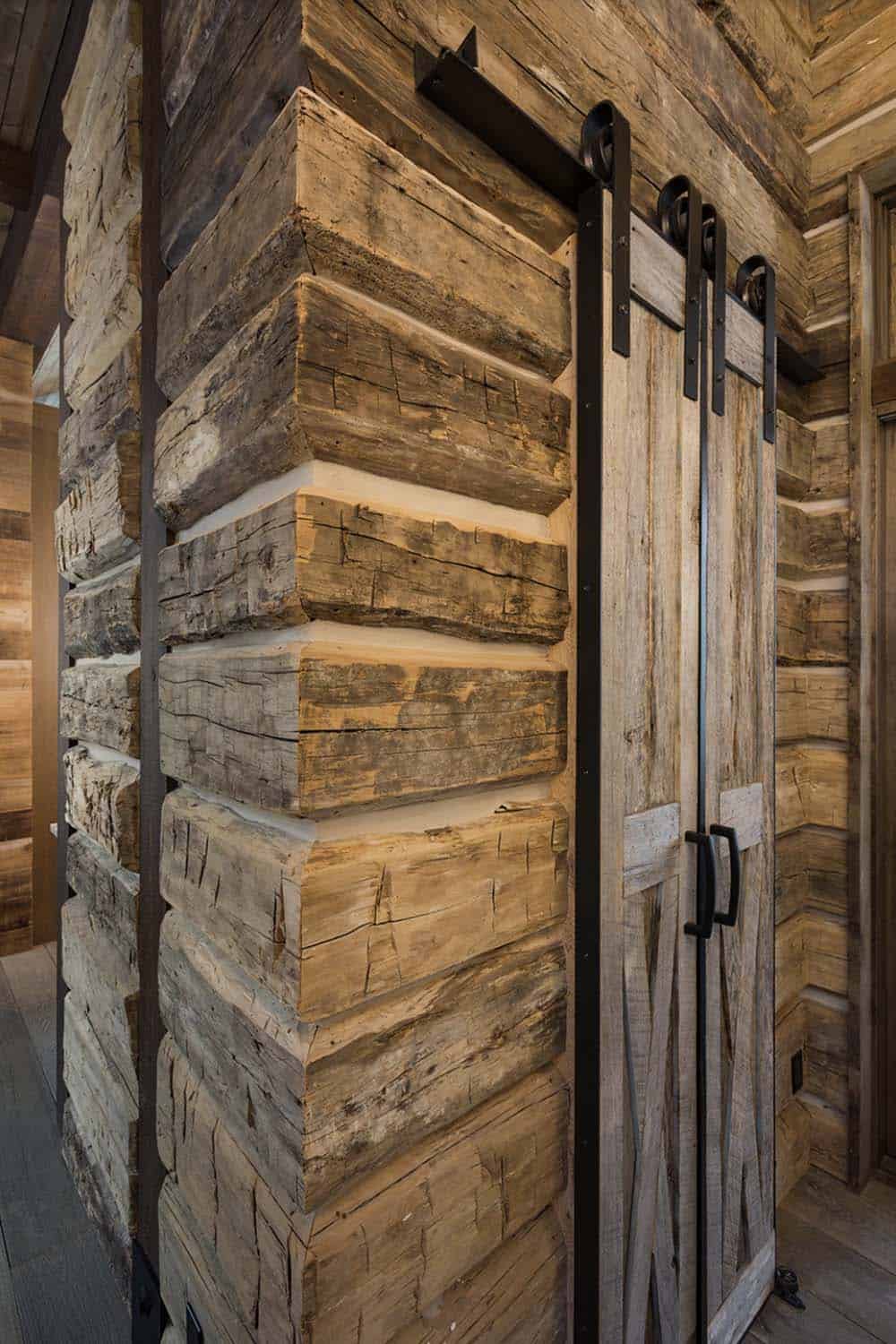 rustic hallway