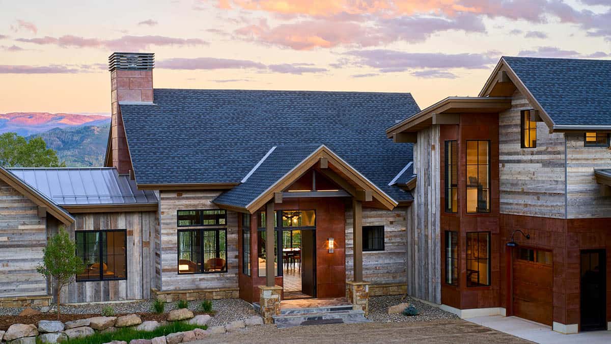 mountain home exterior entry