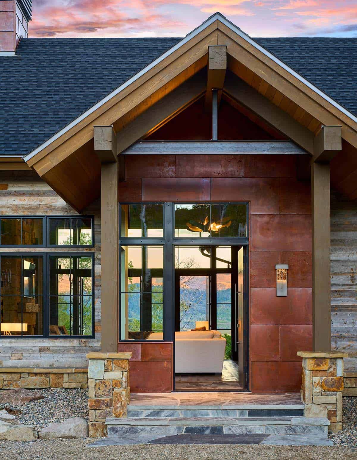 mountain home exterior entry