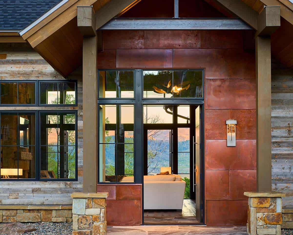 mountain home exterior entry