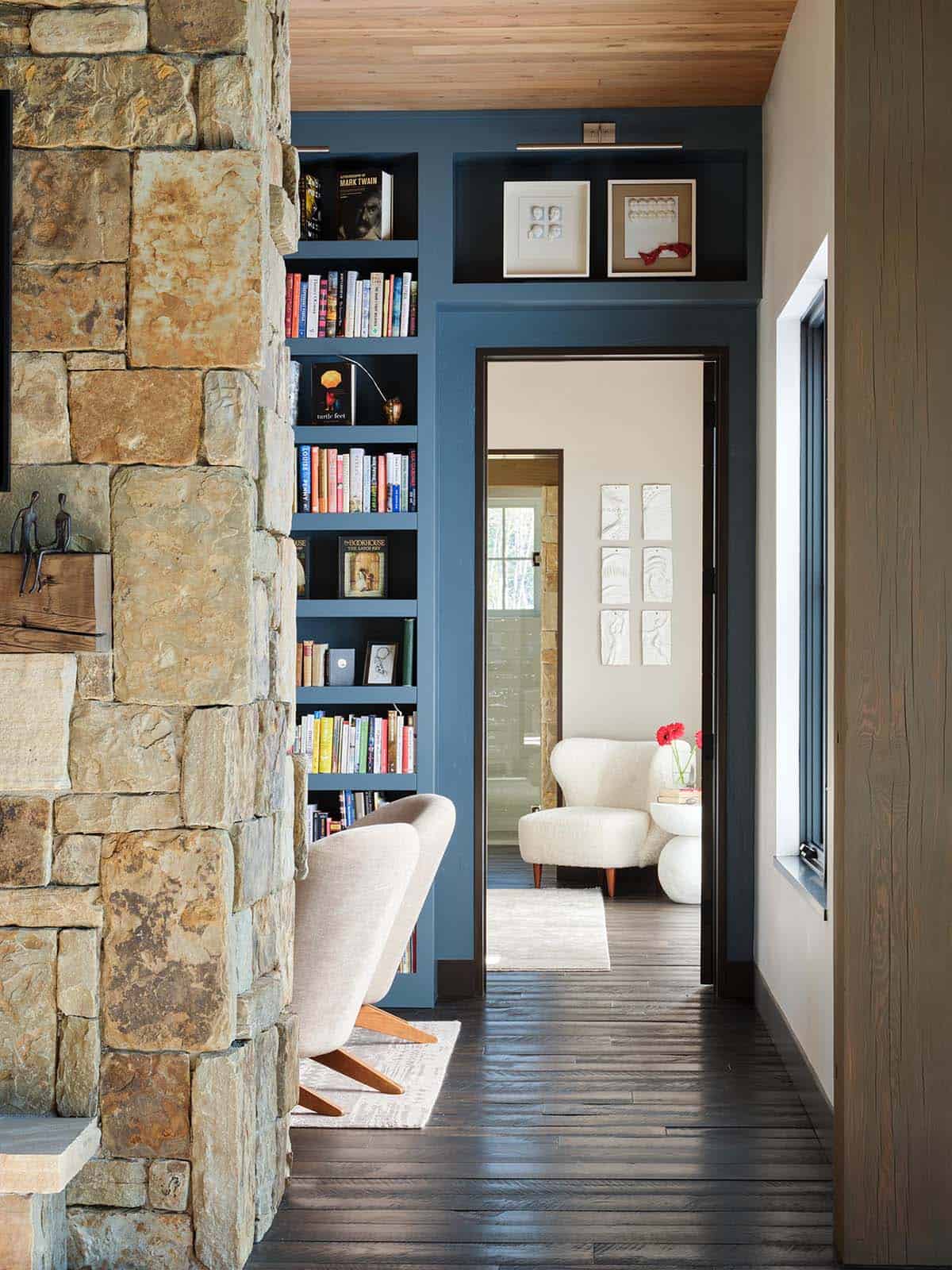 modern rustic family room