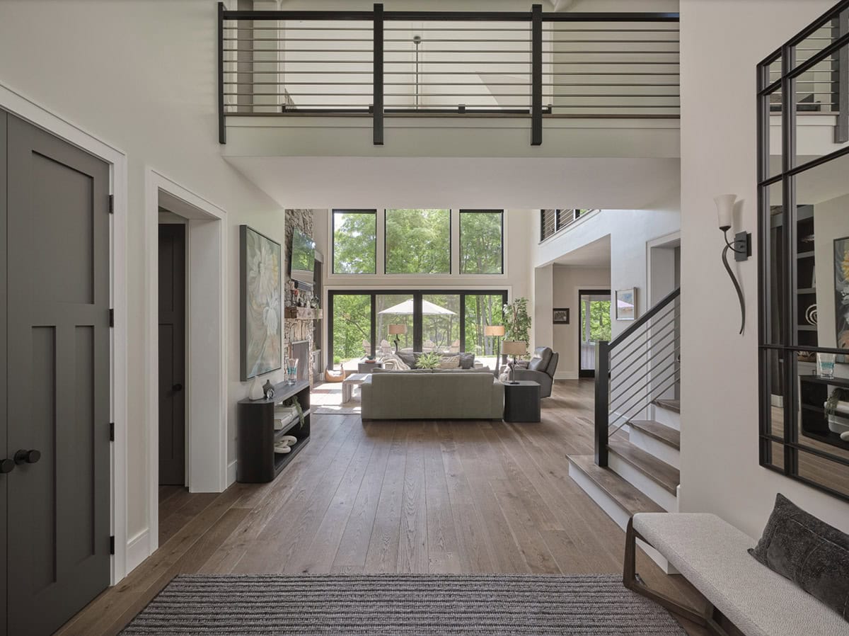 rustic modern living room