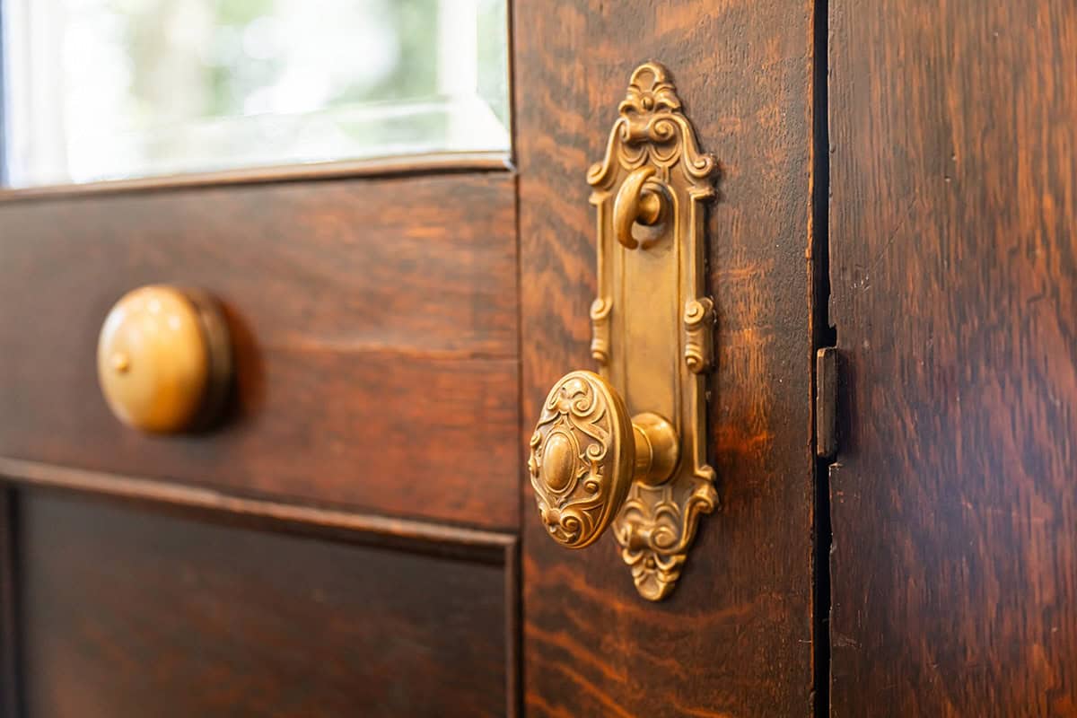 farmhouse style door detail