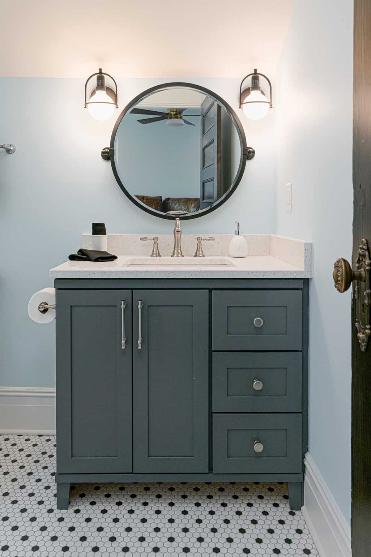 farmhouse style bathroom vanity