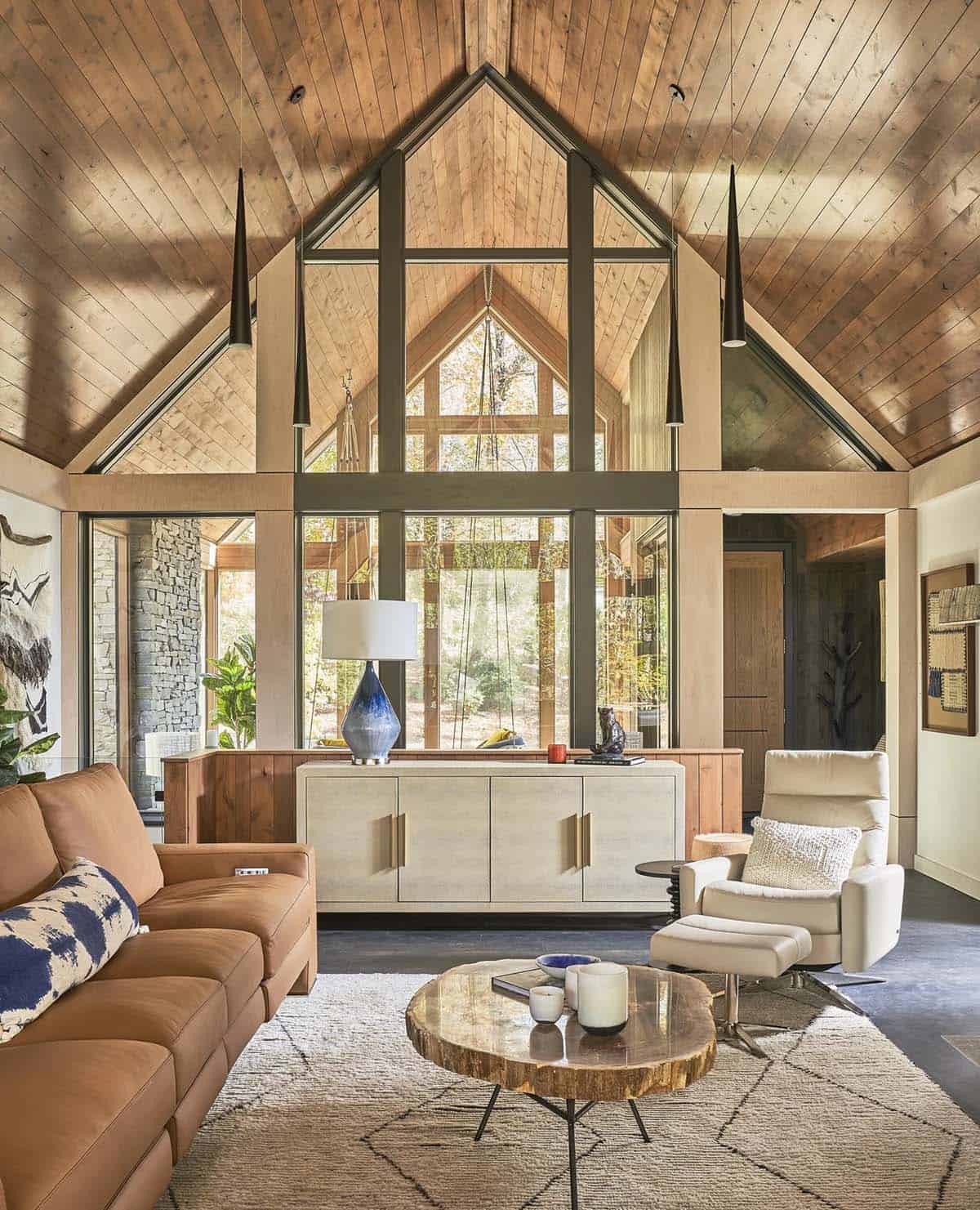 rustic modern living room