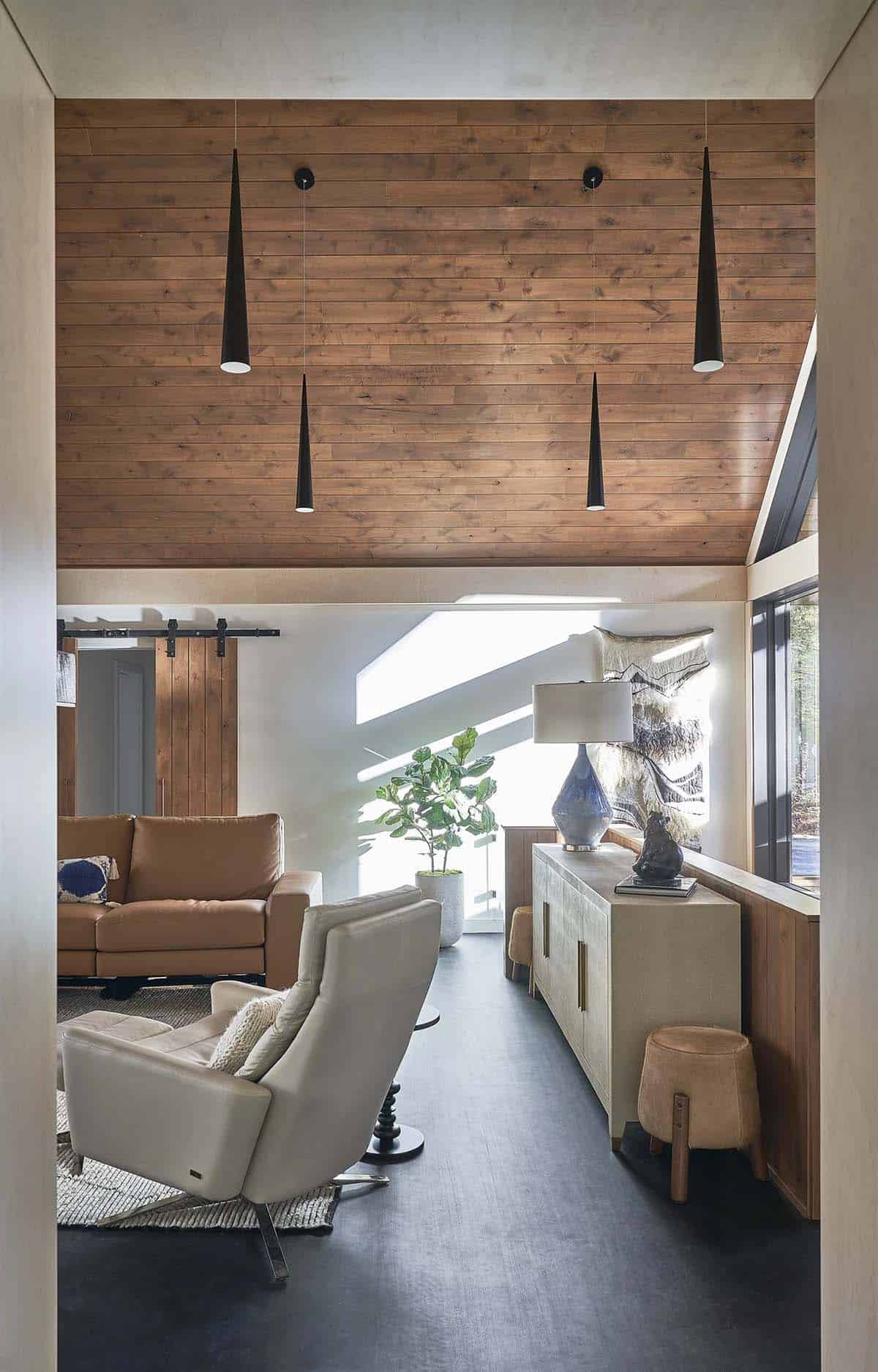 rustic modern living room