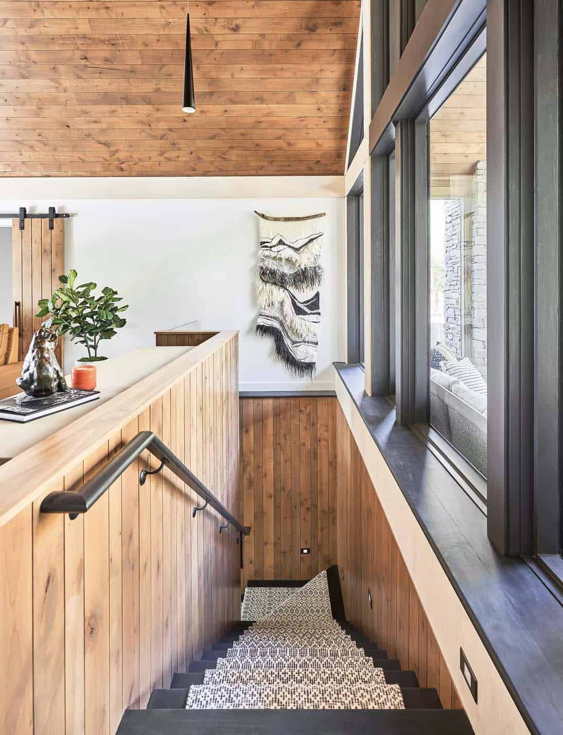 rustic modern staircase