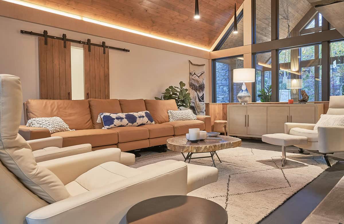 rustic modern living room