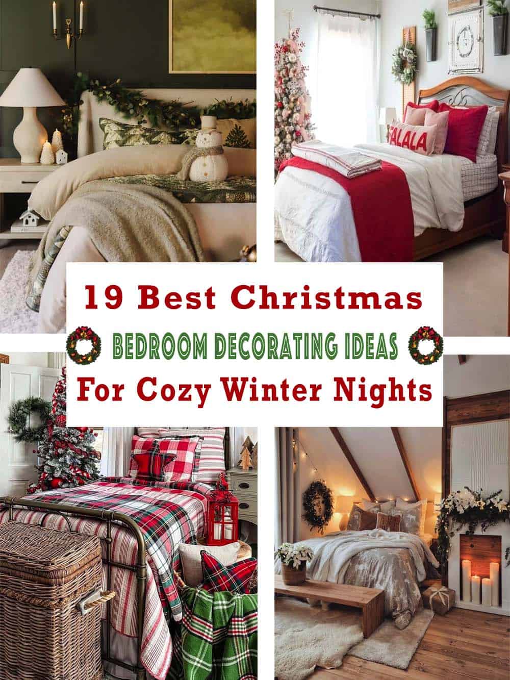 best christmas bedroom decorating ideas