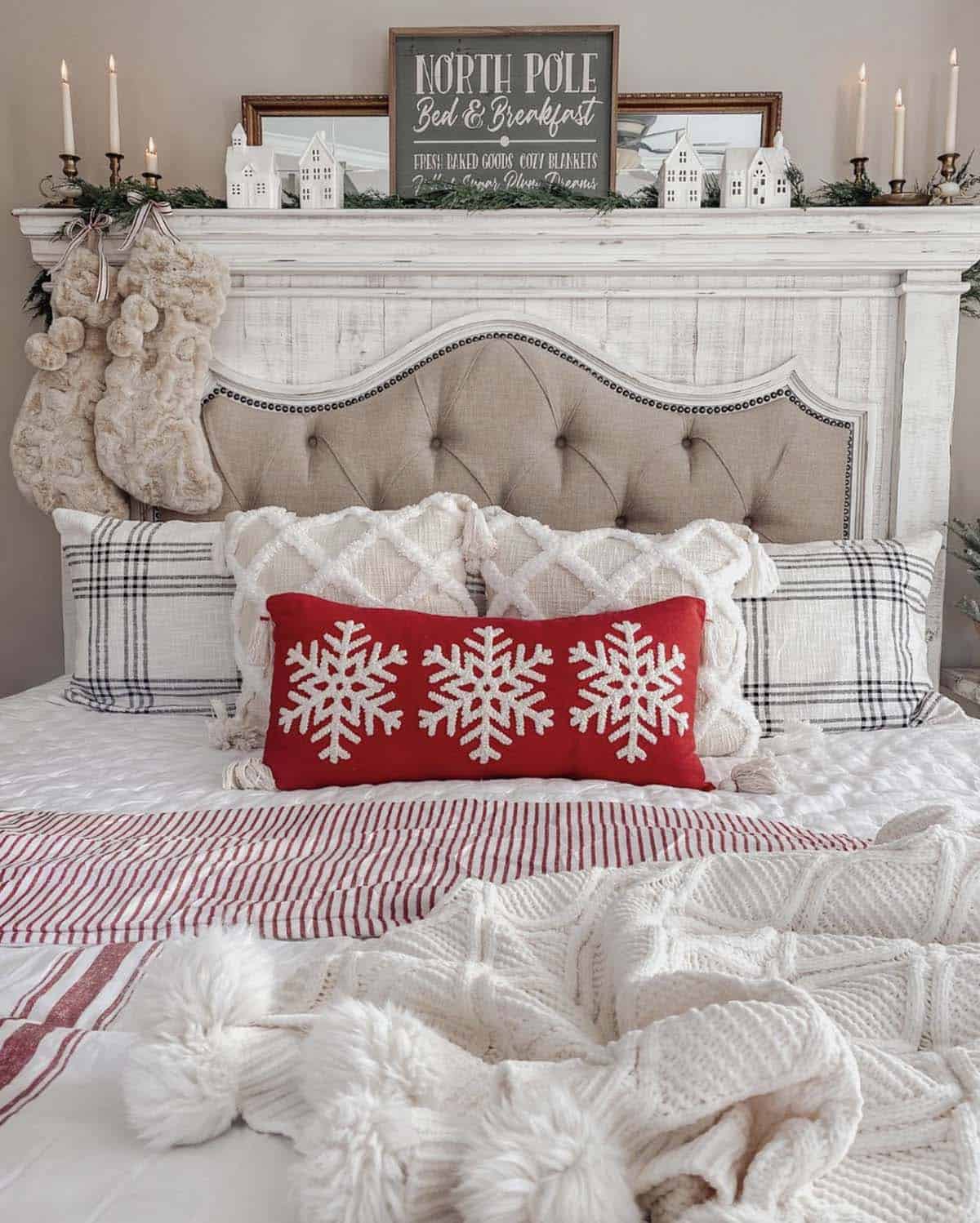 christmas bedroom decorating