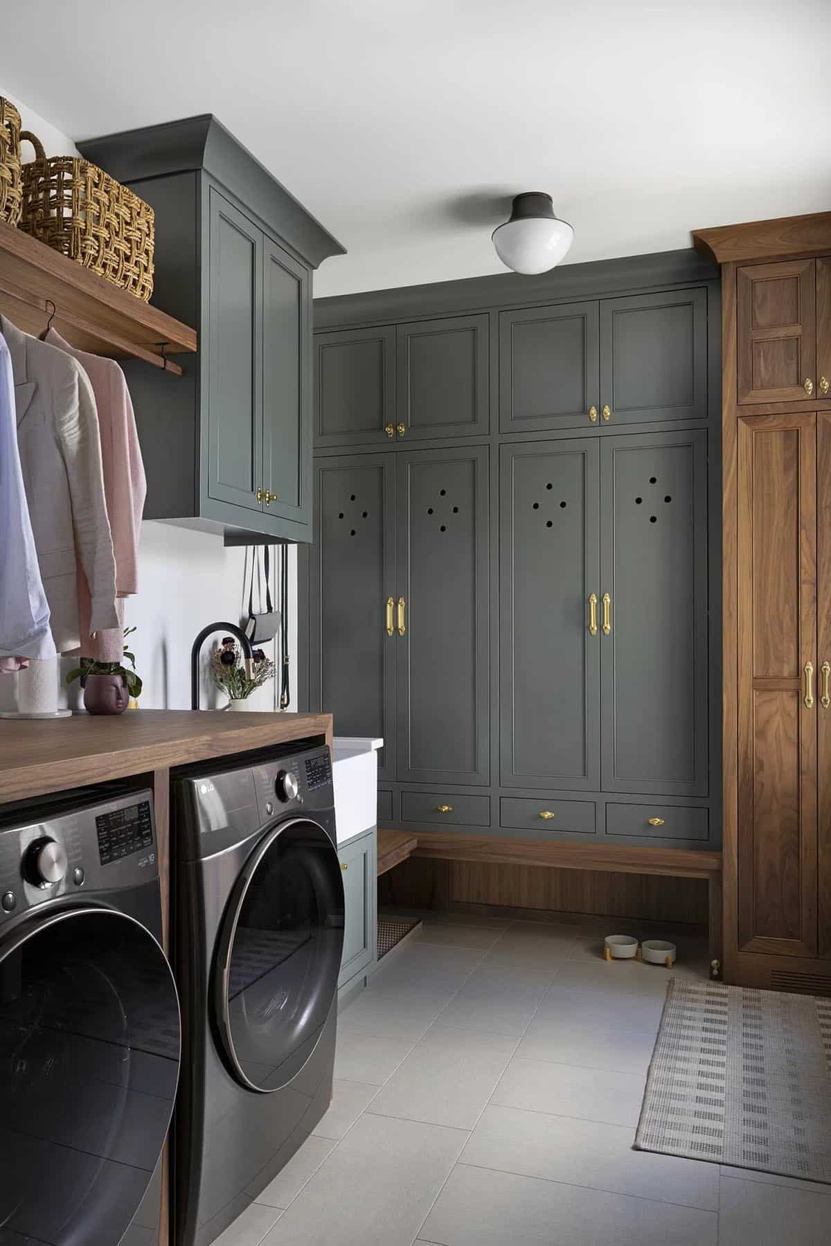contemporary laundry room