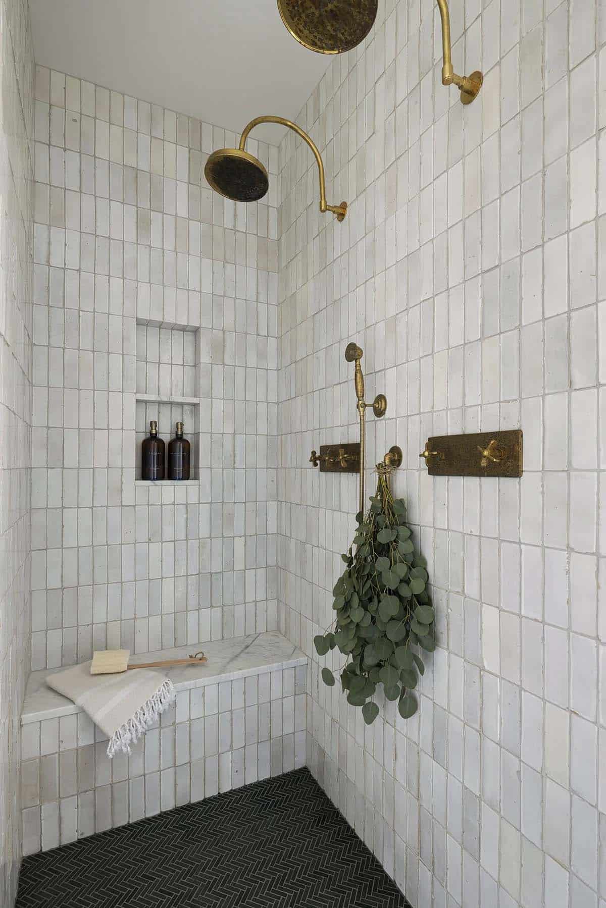 contemporary bathroom shower