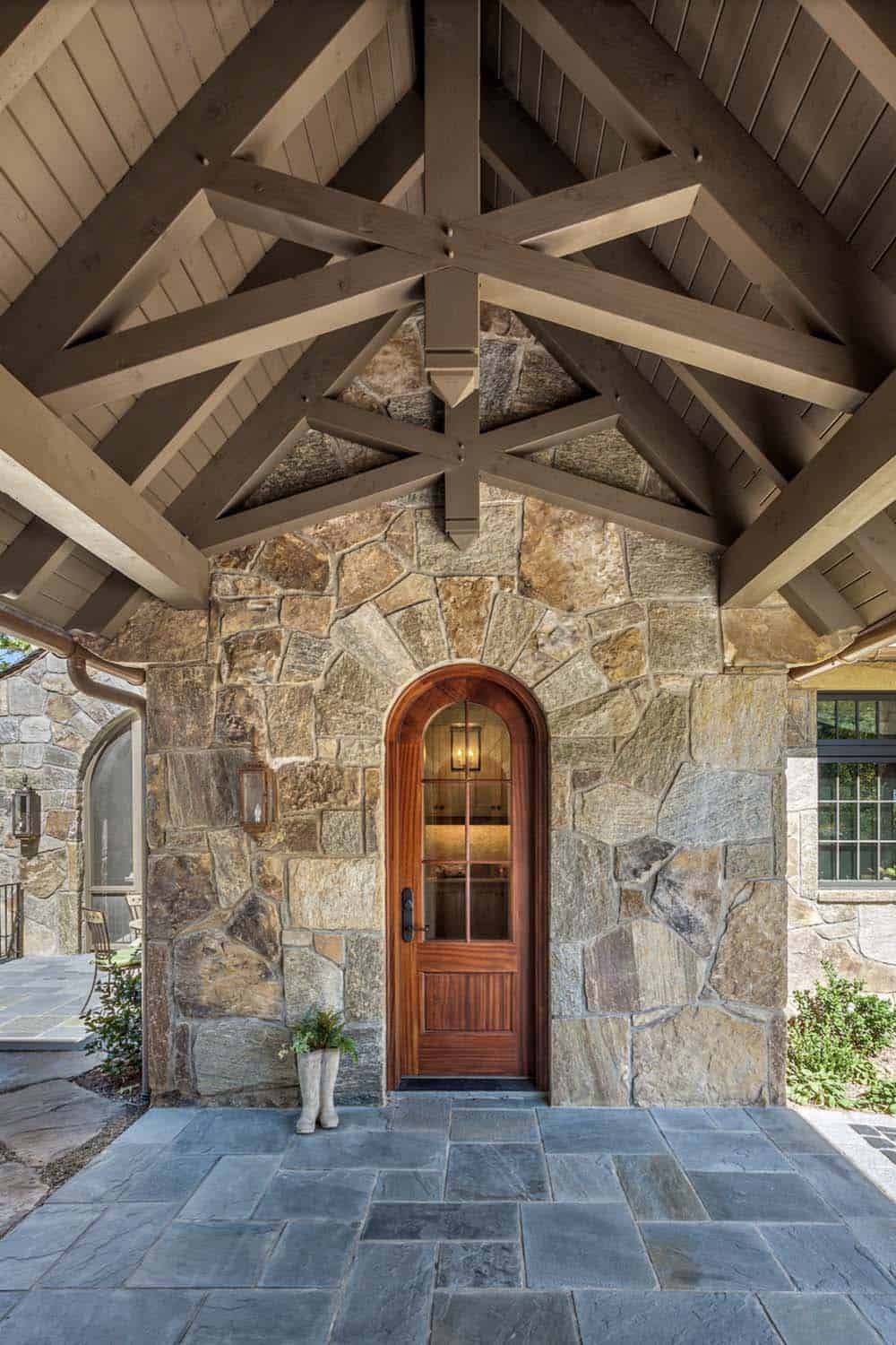 european-inspired home exterior entry