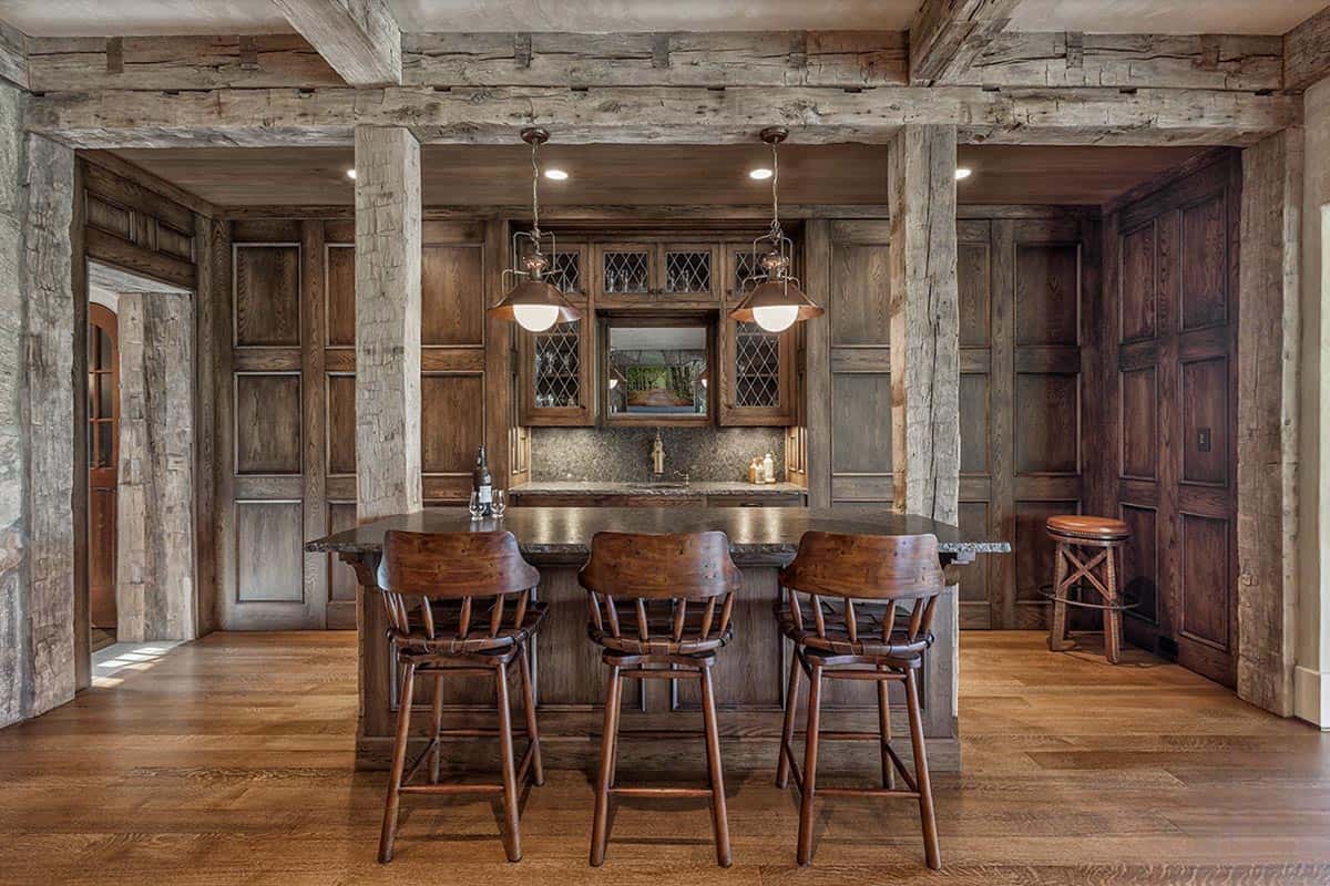 Rustic Home Bar