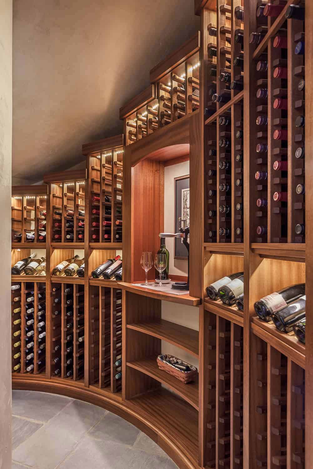 Rustic wine cellar