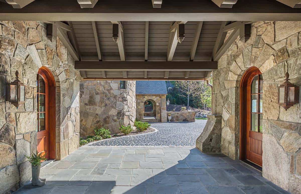 european-inspired home exterior entry