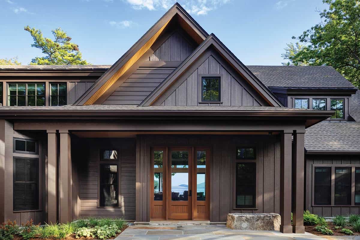 lake house exterior entry