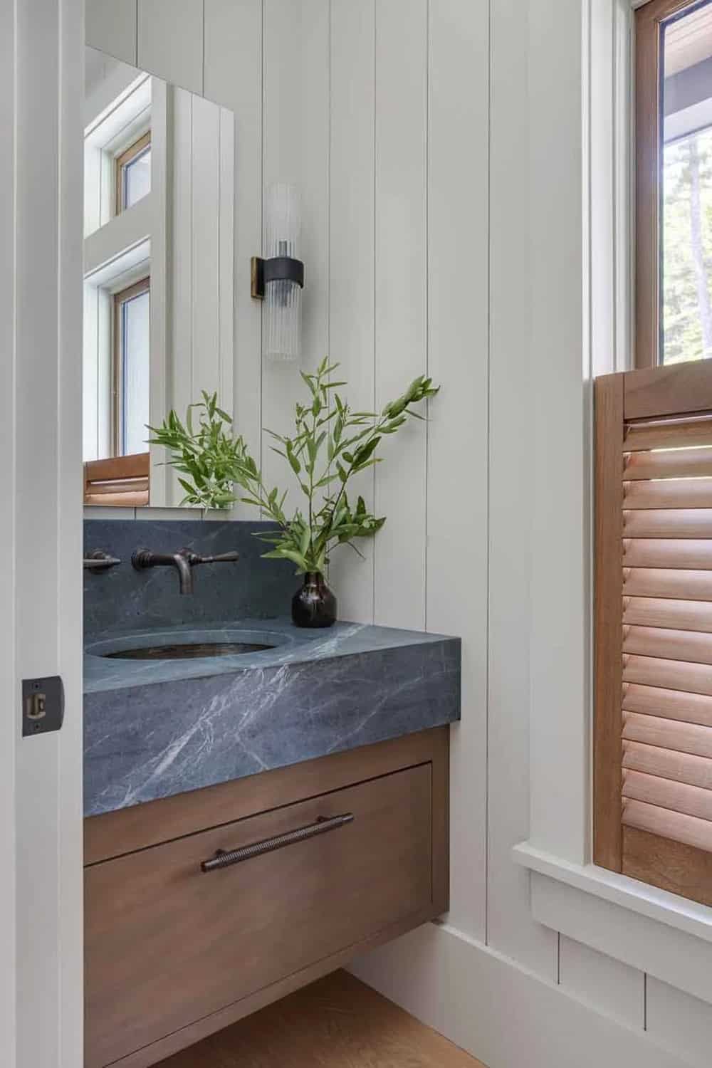 contemporary powder room
