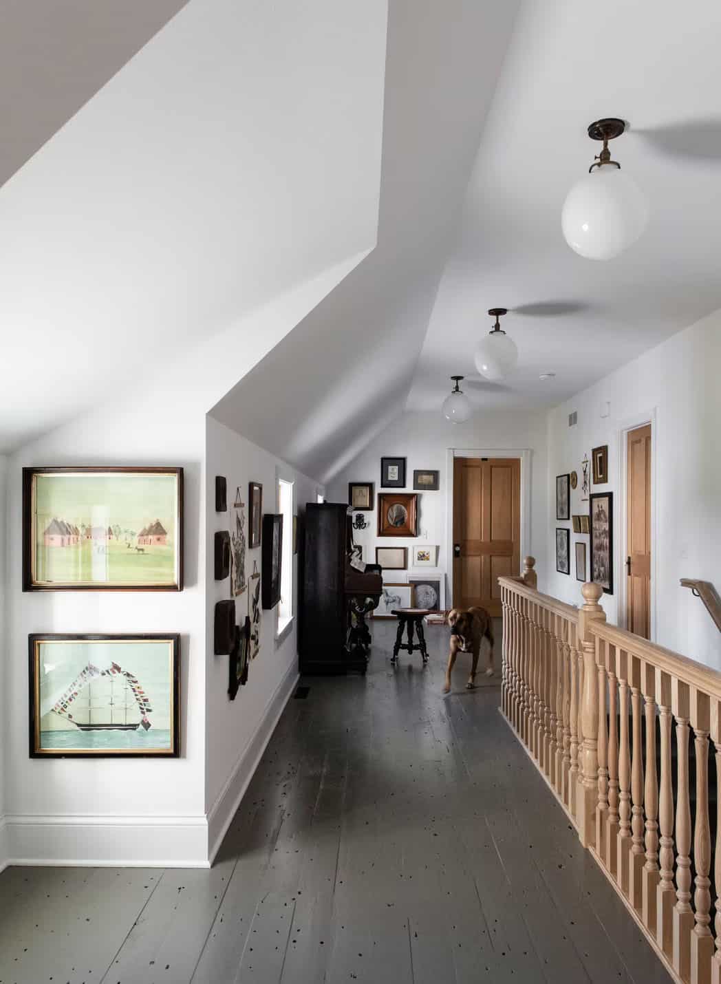 farmhouse upstairs hallway