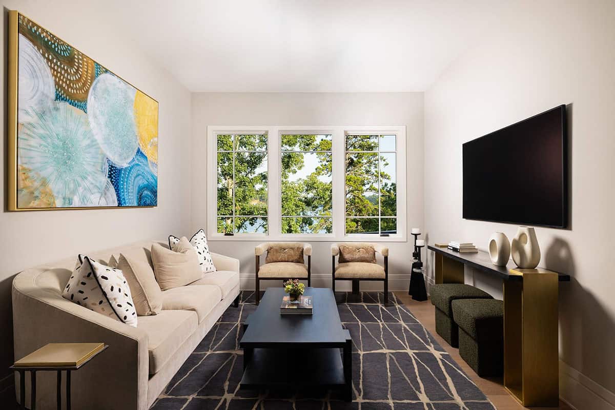 contemporary family room