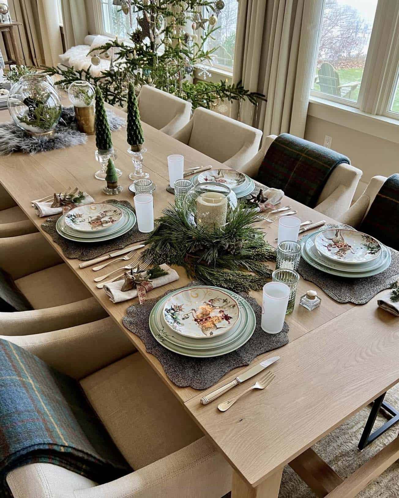 christmas dining table