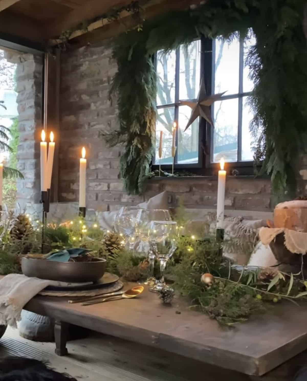 christmas dining table decorations