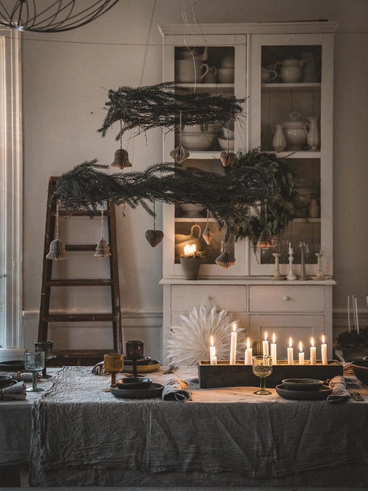 christmas dining table centerpiece