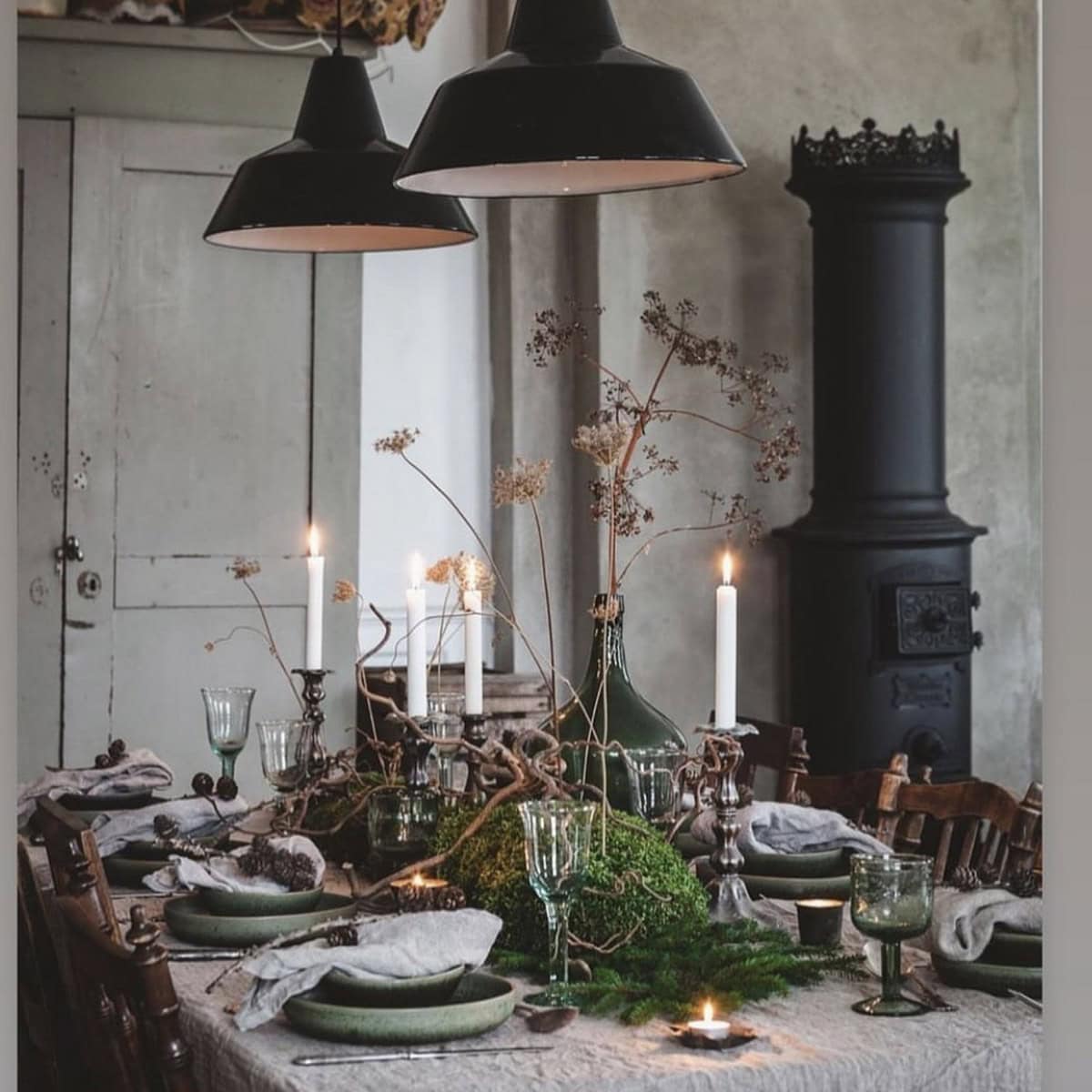 christmas dining table decorations scandinavian style