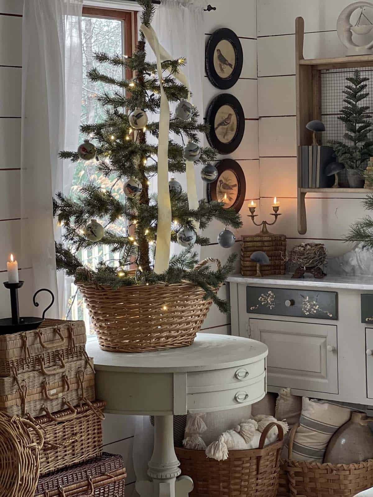 small tabletop christmas tree