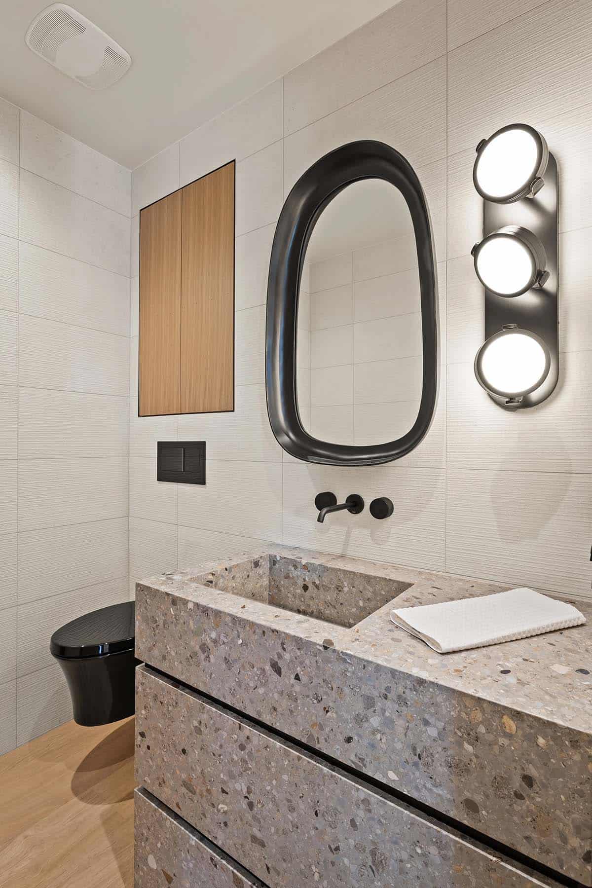 modern powder room