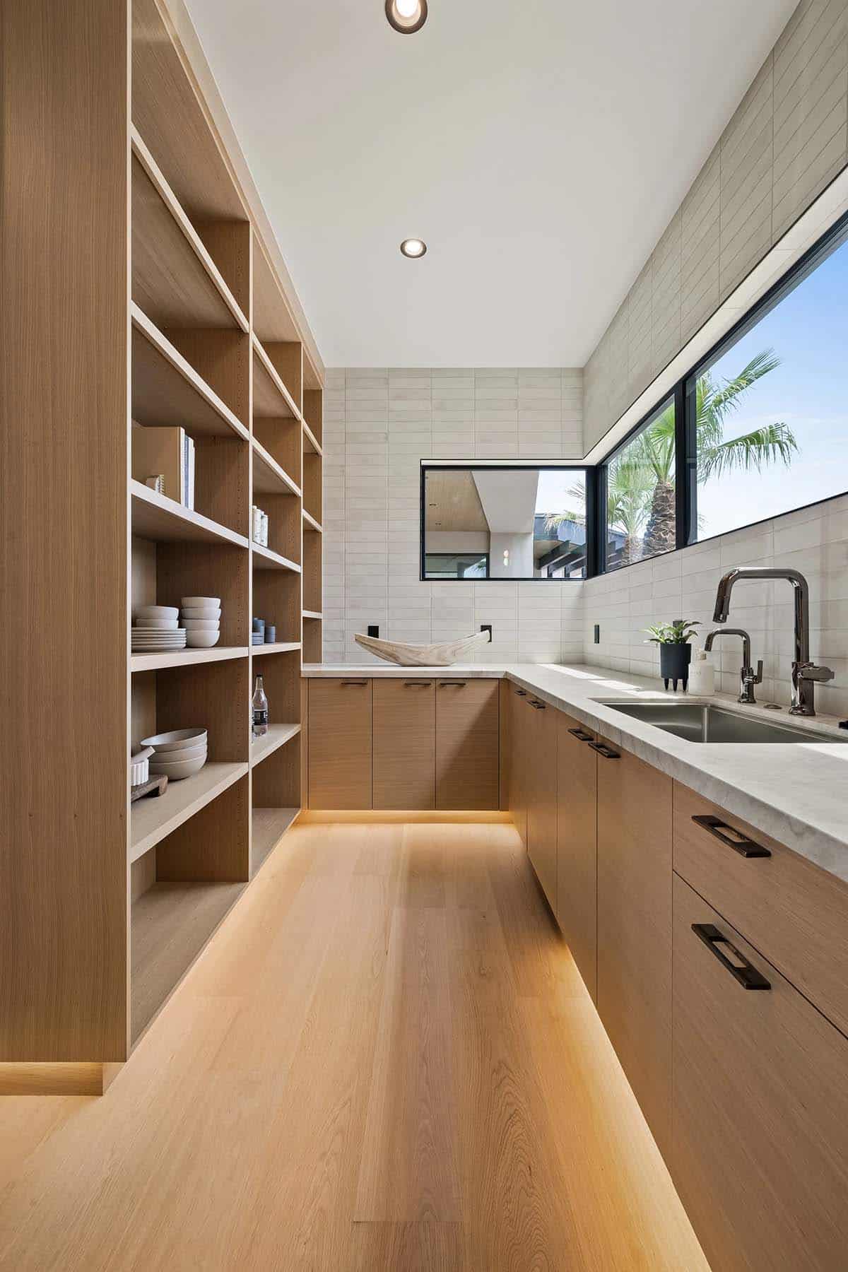 modern walk-in kitchen pantry